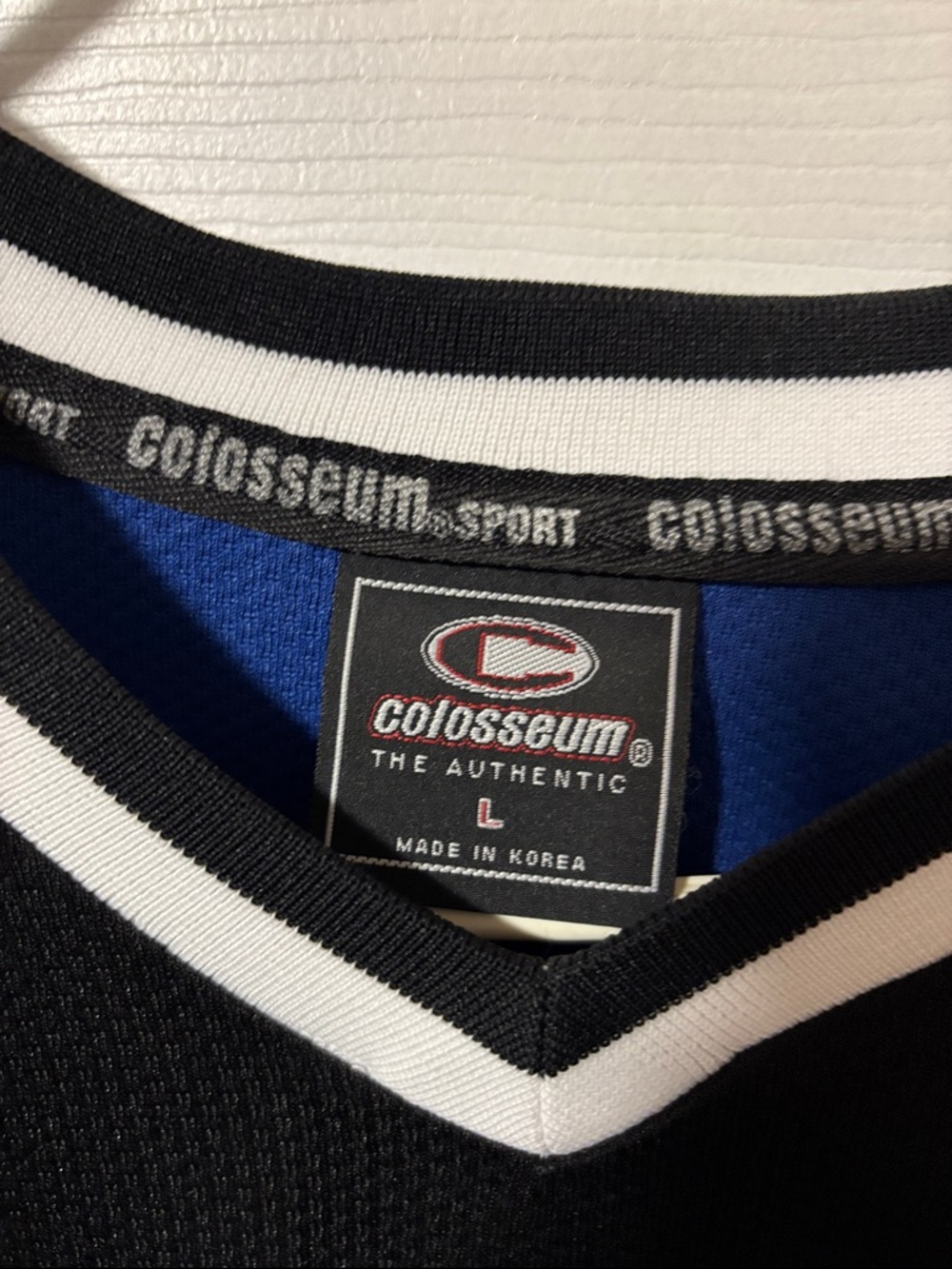 Colosseum Black and Royal Blue Duke Devil Hockey Jersey - Picture 2 of 6